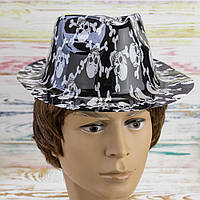 Шляпа Мужская пластиковая с принтом Хэллоуин 12672 маскарадная