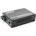 Медіаконвертер RCI 1G, 20km, SC, RJ45, Tx 1310nm standart size metal case (RCI502W-GE-20-A) (код 1288580)