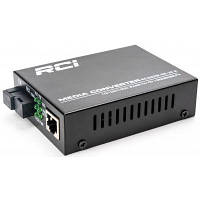 Медиаконвертер RCI 1G, 20km, SC, RJ45, Tx 1310nm standart size metal case (RCI502W-GE-20-A) (код 1288580)