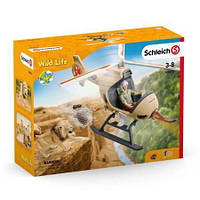 SCHLEICH 42476 Набор фигурок ПИЛОТА ВЕРТОЛЕТА 8 в 1