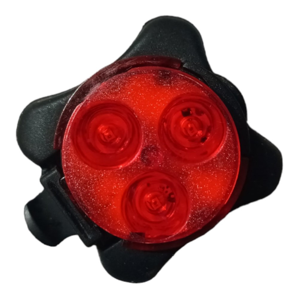 Б/У Світлодіодний червоний ліхтар, 4 режими, на акумуояторі, microUSB, фото 1