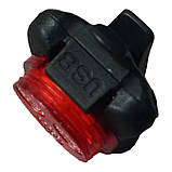 Б/У Світлодіодний червоний ліхтар, 4 режими, на акумуояторі, microUSB, фото 2