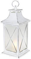 Декоративный фонарь "Ночной огонек" с LED подсветкой 13.5х13.5х32см, белый