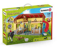 SCHLEICH 42485 Комплект конюшни 31 в 1 для лошадей