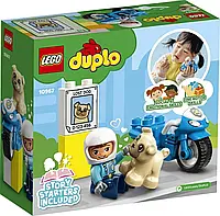 Конструктор LEGO DUPLO Рескью Полицейский мотоцикл (10967)