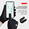 XL. Чорні універсальні, спортивні, зимові рукавички з сенсором для телефону. Чорні жіночі жіночі чоловічі рукавички., фото 4