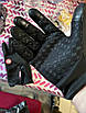XL. Чорні універсальні, спортивні, зимові рукавички з сенсором для телефону. Чорні жіночі жіночі чоловічі рукавички., фото 10