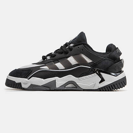 Чоловічі Кросівки Adidas Niteball v2 Black Grey / Адідас Найтбол в2 Чорні з Сірим, фото 1
