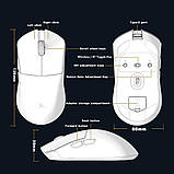 Darmoshark M3 Bluetooth бездротова чорна ігрова мишка 26000 Dpi PAW3395, фото 5