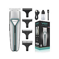 Машинка для стрижки волос профессиональный триммер для бороды окантовочная машинка для бритья VGR V-008
