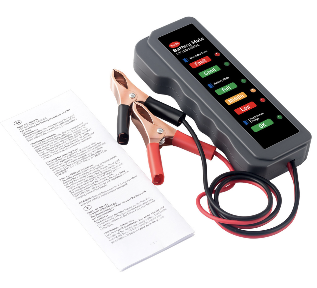 Тестер/аналізатор автомобільних 12В акумуляторів