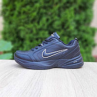 Мужские зимние кроссовки Nike AIR Monarch (черные) модные повседневные кроссы 3918 Найк