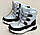 Зимові чобітки дутики Apawwa 1003S сірі для дівчинки 31, фото 2