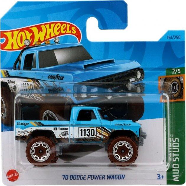 Машинка Хот Вілс 1:64 70 Dodge Power Wagon колекція Mud Studs Hot Wheels Mattel HKH76