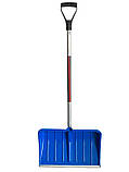Лопата для прибирання снігу MAN пластикова з прямим держаком, лопата снігоприбиральна
(550*350), фото 2