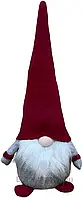 Новогодняя рождественская декоративная мягкая игрушка фигурка (украшение) скандинавский Эльф (гном) в красном