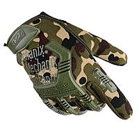 Тактичні рукавички з жорсткими накладками для тренувань, камуфляж, розмір L