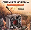 Портативна Bluetooth-колонка 5 Вт мінідинамік з TF-картою акумуляторна синя для дому та вулиці, фото 4