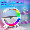 Колонка bluetooth бездротова портативна 20 вт 3 в 1 Світильник з бездротовою зарядкою та музикою нічник rgb, фото 8