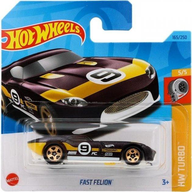 Машинка Хот Вілс 1:64 Fast Felion колекція HW Turbo Hot Wheels Mattel HKJ39