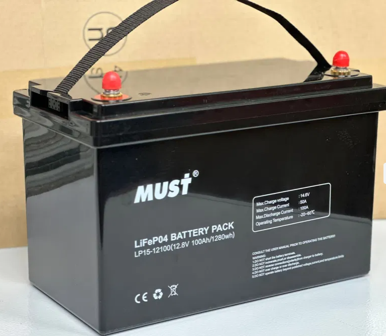 Акумуляторна батарея MUST LiFePO4 LP1500-12100 12 V 100 Ah, фото 1
