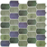 Самоклеющаяся полиуретановая плитка Эксклюзив серо-фиолетовая мозаика 305х305х1мм (D) SW-00001194