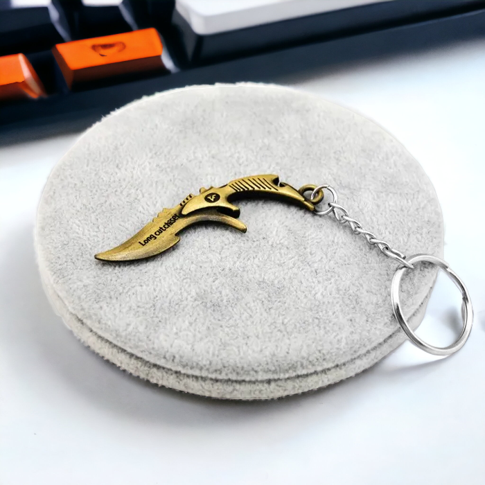 Брелок ніж CS:GO для цінителів, античне золото