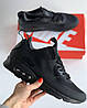 Термо кросівки чоловічі Nike Air Max 90 Winter Black Взуття Найк Аїр Макс чорні текстильні осінь зима, фото 3