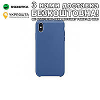 Чохол накладка для iPhone X силіконова iPhone X Синій