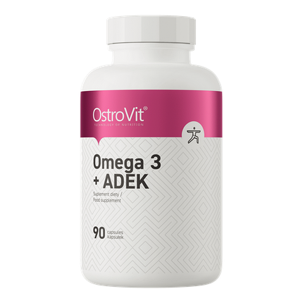 OstroVit Omega 3 + ADEK 90 caps, фото 1
