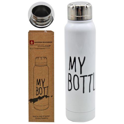 Термос металевий "My Bottle", 380 мл, білий