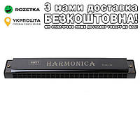 Губна гармошка Harmonica металева Губная гармошка Чорний