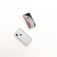 Миниатюра мобильный телефон iPhone 2.7*1.4 мм В чехле нежно-голубой