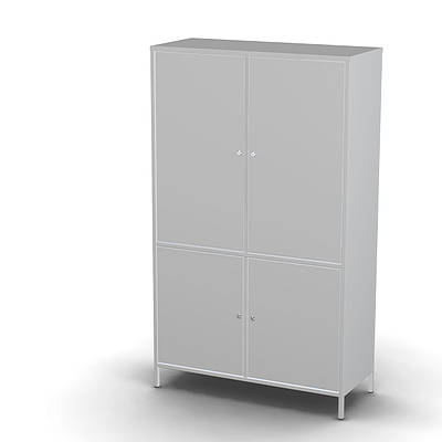 Медична двостулкова шафа на чотири сейфи ШМ-2м, ТМ ОМЕГА, Україна