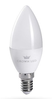 Лампа денного світла CROWN LED DL02, 7W LED, E14, 650 lm 5000K, 1 шт (AM-3)