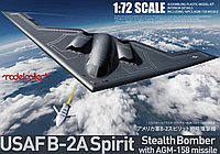 Сборная модель самолета Collect UA72214 USAF B-2A Spirit Stealth Bomber With AGM-158 Missile
