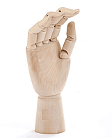 Дерев`яний рухливий манекен кисті руки 12 "- 30 см