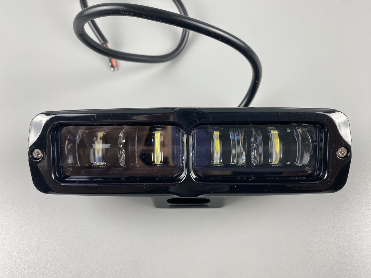 LED фара світлодіодна додаткова прямокутна, фара ближнє світло протитуманна 1400 Lm (4 діоди), фото 1