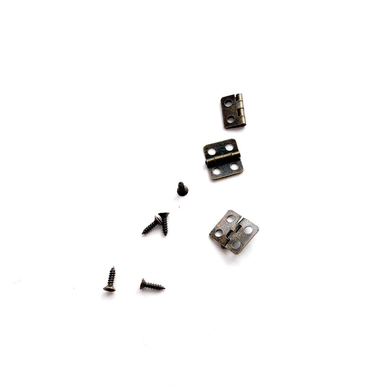 Міні петля для скриньки 12*13 мм Бронза, фото 1