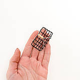 Мініатюра кошик для зберігання 4.5*3.5*2.5 см Чорний, фото 2