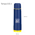 Термос ZEOX Tempo 0.5 л з нержавіючої сталі (тримає температуру до 24 годин), термос питний для чаю та кави, фото 6