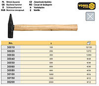 Молоток слесарный Польша ручка дерево 100г VOREL-30010