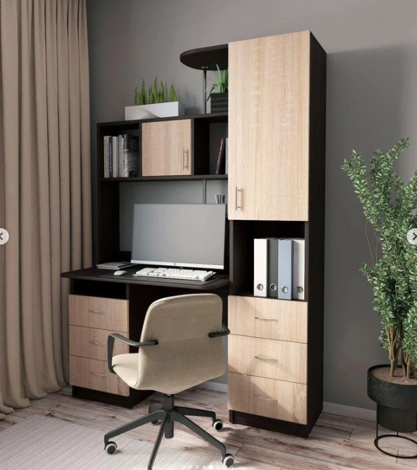 Комп'ютерний стіл «Оскар» 3D прямий, фото 1