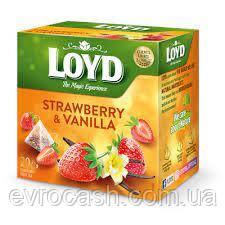 Чай фруктовий Loyd полуниця-ваніль 40 гр, фото 1