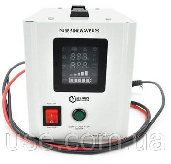 Інвертор для котла 500 VA, 0,3 кВт, 12V, В, ДБЖ, ББЖ,з правильною синусоїдою, для автоматики котлів