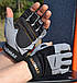 Рукавички для фітнесу MadMax MFG-871 Damasteel Grey/Black L, фото 6
