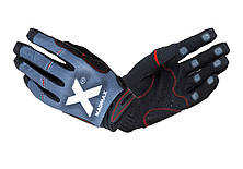 Рукавички для фітнесу MadMax MXG-102 X Gloves Black/Grey/White S