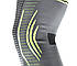 Компресійний наколінник MadMax MFA-284 3D Compressive knee support Dark grey/Neon green (1шт.) L, фото 7