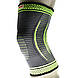 Компресійний наколінник MadMax MFA-284 3D Compressive knee support Dark grey/Neon green (1шт.) L, фото 8