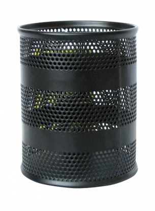 Підставка для ручок, кругла, 80х80х100 мм, BUROMAX, BM.6203 (чорний, сріблястий)